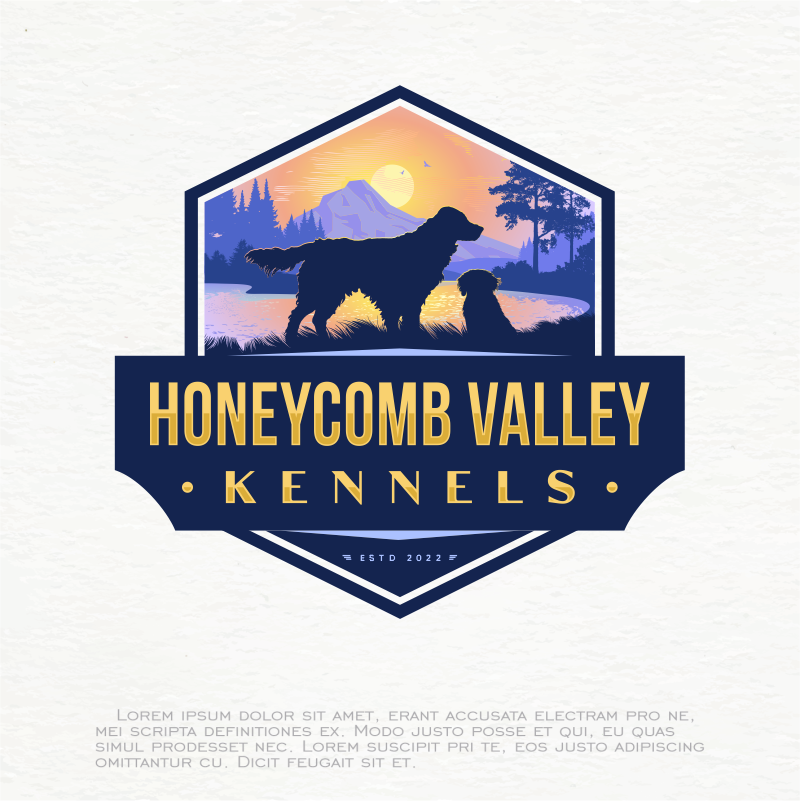 Logo Design entry 2575189 submitted by miledesign to the Logo Design for Honeycomb Valley Kennels run by kristiefrederick