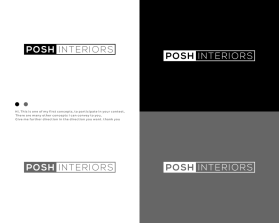Logo Design Entry 2579847 submitted by ndaru_ to the contest for Posh Interiors run by hbreese