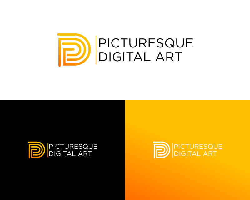 Logo Design entry 2586113 submitted by Tal to the Logo Design for Picturesque Digital Art run by TheGeekQueen