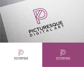 Logo Design entry 2585704 submitted by pepep to the Logo Design for Picturesque Digital Art run by TheGeekQueen