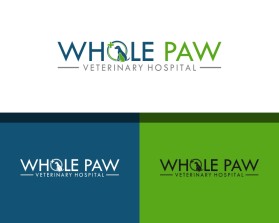 Logo Design entry 2586385 submitted by Gdanni04 to the Logo Design for Whole Paw Veterinary Hospital run by Katerinasvigos