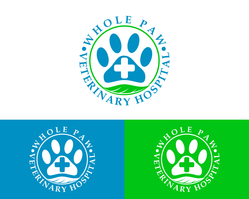 Logo Design entry 2586385 submitted by Kang okim to the Logo Design for Whole Paw Veterinary Hospital run by Katerinasvigos
