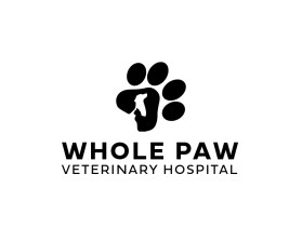 Logo Design Entry 2584004 submitted by vadajs to the contest for Whole Paw Veterinary Hospital run by Katerinasvigos