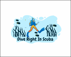 Graphic Design Entry 2591262 submitted by duana4 to the contest for Dive Right In Scuba run by dri$1170