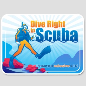 Graphic Design Entry 2591190 submitted by ongki_design to the contest for Dive Right In Scuba run by dri$1170