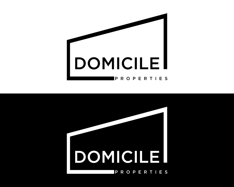 Logo Design entry 2599932 submitted by tysin to the Logo Design for Domicile 1 Properties run by ahedrick