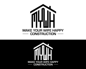 Logo Design entry 2598414 submitted by gilalang to the Logo Design for MYWH Construction, Make Your Wife Happy Construction    https://www.mywhconstruction.com/ run by Richard.coan.jr@gmail.com