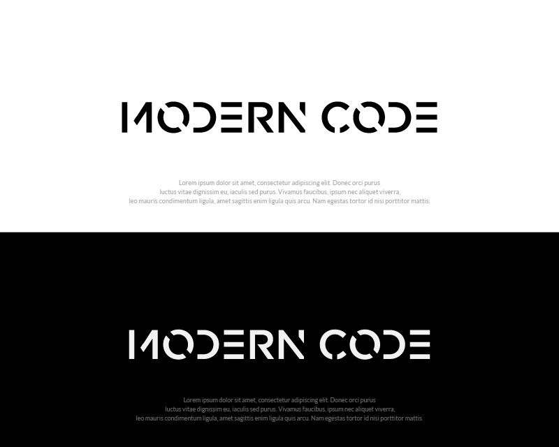 Logo Design entry 2603203 submitted by dhanny09 to the Logo Design for Modern Code run by Kodili90