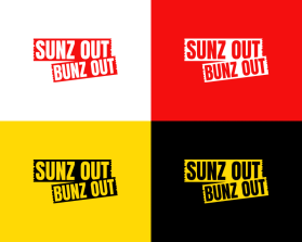 Logo Design Entry 2614431 submitted by SugArt to the contest for SUNZ OUT BUNZ OUT run by johndallastx