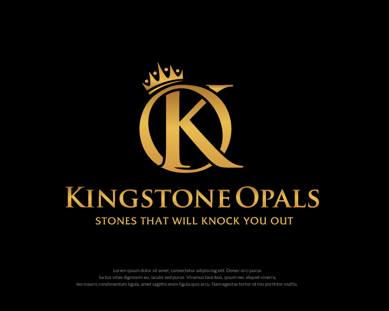 Logo Design entry 2615480 submitted by dhanny09 to the Logo Design for Kingstone Opals run by kennethsteidl