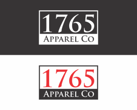 Logo Design entry 2617956 submitted by art dent to the Logo Design for 1765 Apparel Co run by synchrorhythm1