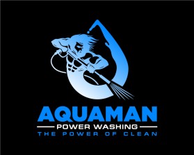 Logo Design entry 2631663 submitted by Amit1991 to the Logo Design for Aquaman Power Washing run by maxjwellington