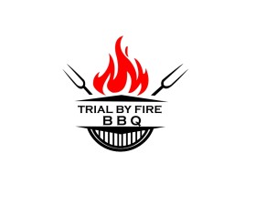 Logo Design Entry 2641033 submitted by mas_Hasyim to the contest for Trial by Fire BBQ run by Cplunk
