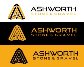 Logo Design entry 2643218 submitted by Albert25 to the Logo Design for Ashworth Stone & Gravel https://claytonlandlord.wixsite.com/rocks run by eschollard
