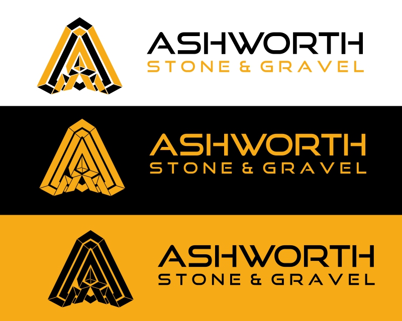 Logo Design entry 2643646 submitted by Ilham Fajri to the Logo Design for Ashworth Stone & Gravel https://claytonlandlord.wixsite.com/rocks run by eschollard