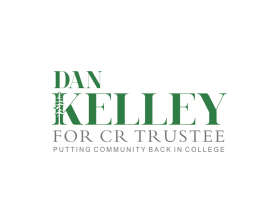 Logo Design entry 2656195 submitted by bluesky68 to the Logo Design for Dan Kelley for CR Trustee run by edgeAdmin