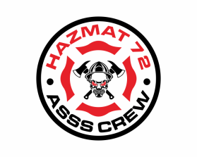 Logo Design entry 2657333 submitted by Isym to the Logo Design for A skull wearing a firefighting helmet with axes crossed in the back. Says 