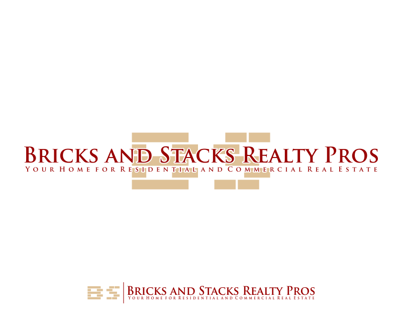 Logo Design entry 2676162 submitted by fije to the Logo Design for Bricks and Stacks Realty Pros run by lizzy2020