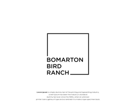 Logo Design entry 2665570 submitted by Steev3 to the Logo Design for Bomarton Bird Ranch run by rodod5651