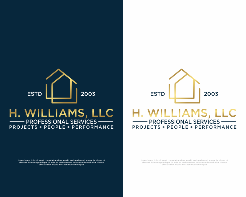 Logo Design entry 2667020 submitted by SabunMantan to the Logo Design for H. Williams, LLC run by BB_heather