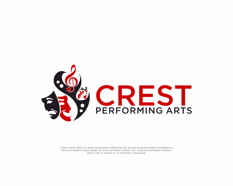Logo Design entry 2676334 submitted by SabunMantan to the Logo Design for CREST Performing Arts run by crestmarketing