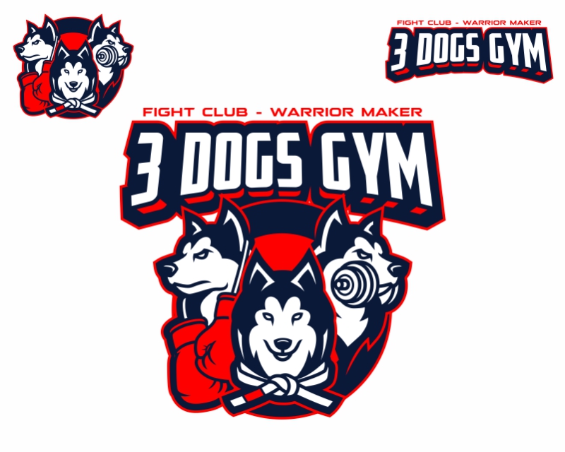 Logo Design entry 2688127 submitted by asf to the Logo Design for 3 Dogs Gym run by TenetAG
