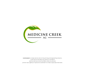 Logo Design Entry 2691764 submitted by manaf to the contest for Medicine Creek Ag run by bcallen238