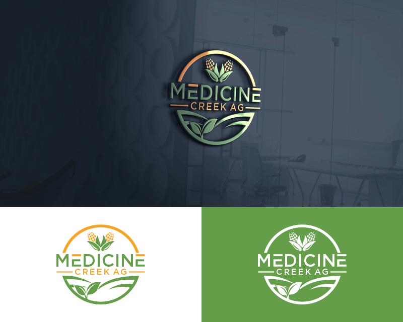 Logo Design entry 2691171 submitted by okley to the Logo Design for Medicine Creek Ag run by bcallen238