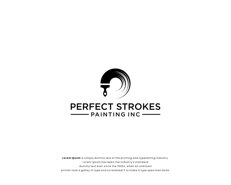 Logo Design entry 2691794 submitted by manaf to the Logo Design for Perfect Strokes Painting Inc. run by Bizwize