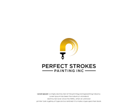 Logo Design entry 2691820 submitted by Intan to the Logo Design for Perfect Strokes Painting Inc. run by Bizwize