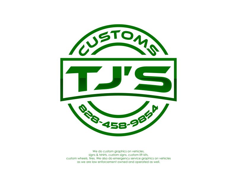 Logo Design entry 2694653 submitted by AbyMuda to the Logo Design for TJ’s Customs run by 79tjwilliams