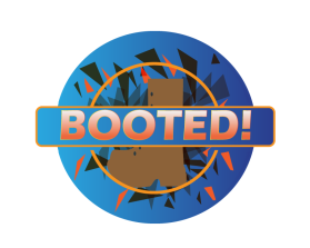 Logo Design Entry 2696809 submitted by Colorsurf to the contest for Booted!  -- a super-fun board game! run by kytango