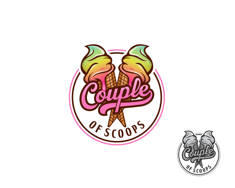 Logo Design entry 2737417 submitted by rahayu01 to the Logo Design for Couple of Scoops run by jwcchooch