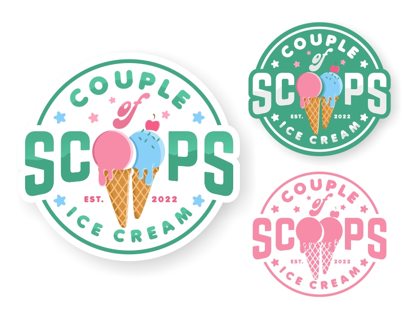Logo Design entry 2707603 submitted by Armchtrm to the Logo Design for Couple of Scoops run by jwcchooch