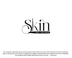 Logo Design Entry 2716268 submitted by ENVIRON to the contest for SkinbyVelma run by velmaserrato