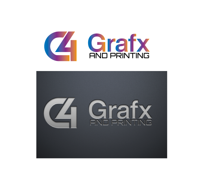Logo Design entry 2710738 submitted by KAWE 5 to the Logo Design for C4 Grafx and Printing run by mj4cs
