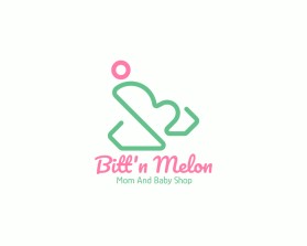 Graphic Design entry 2717648 submitted by SALIENT to the Graphic Design for Bitt'n Melon (mom and baby shop) run by bittenmelon