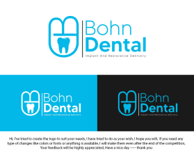 Logo Design Entry 2727483 submitted by ENVIRON to the contest for Bohn Dentistry run by mbohn08