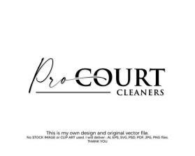 Logo Design Entry 2735440 submitted by MsttsM to the contest for ProCourtCleaners.Com run by slubby10