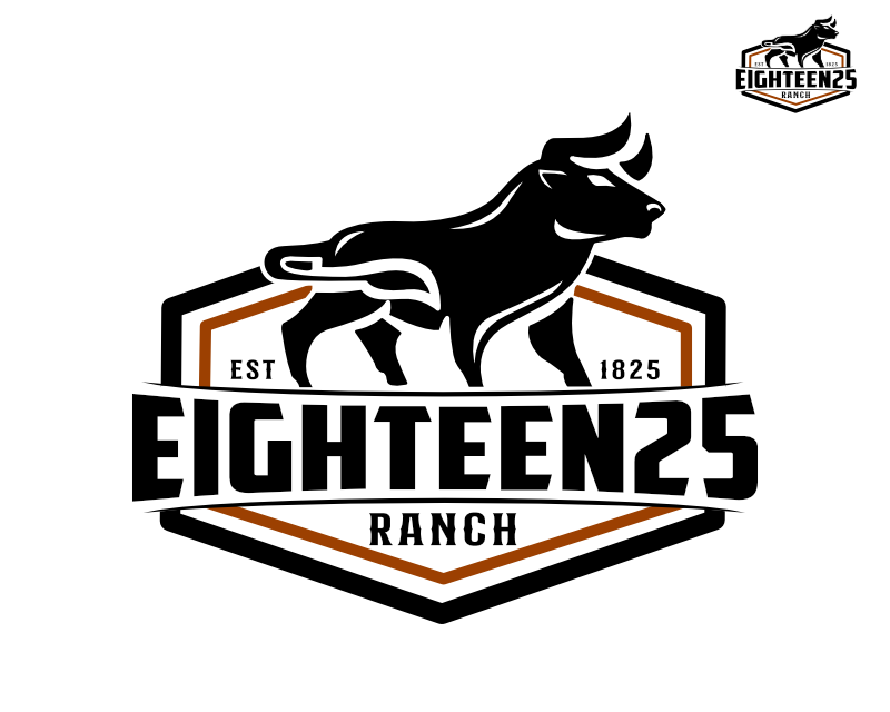 Logo Design entry 2729718 submitted by Husn Art to the Logo Design for EIGHTEEN25 RANCH run by prestigeland