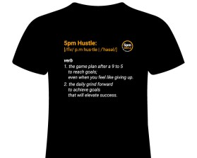 T-Shirt Design Entry 2729829 submitted by Bhisma to the contest for 5PM Hustle run by Aeronica5