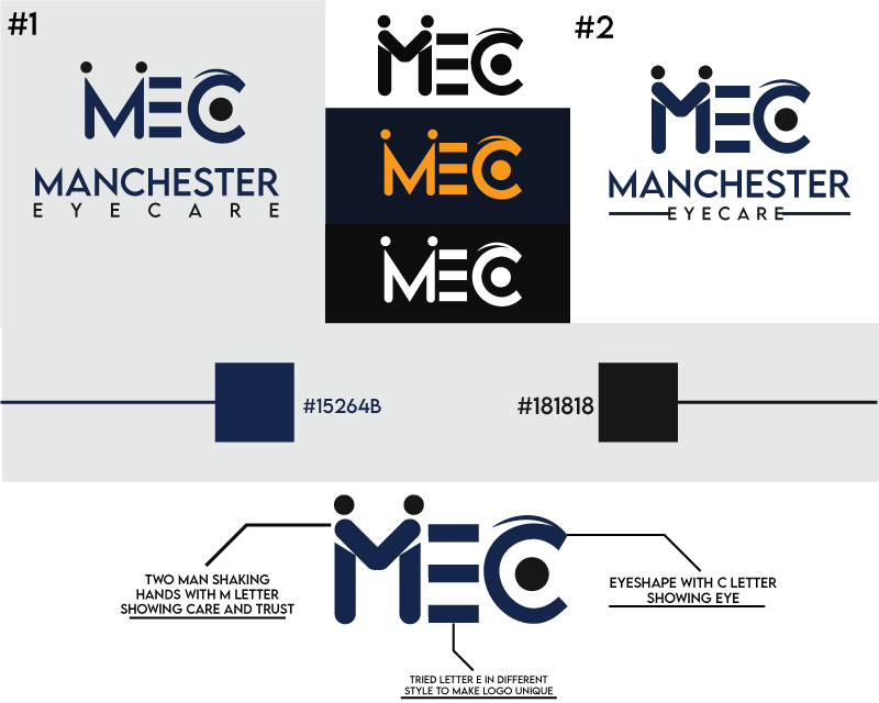 Logo Design entry 2731921 submitted by Sufyan-baig to the Logo Design for Manchester EyeCare run by MEC