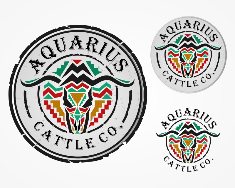 Logo Design entry 2747453 submitted by Armchtrm to the Logo Design for Aquarius Cattle Co. run by Ryland1