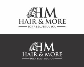 Logo Design Entry 2745095 submitted by nina art to the contest for Hair & More run by ruddy