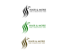 Logo Design Entry 2750093 submitted by Ramadhona to the contest for Hair & More run by ruddy