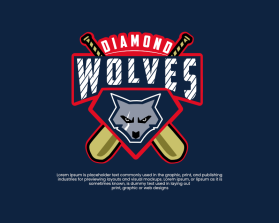 Logo Design entry 2756370 submitted by AbyMuda to the Logo Design for Diamond Wolves run by amywgreathouse@gmail.com