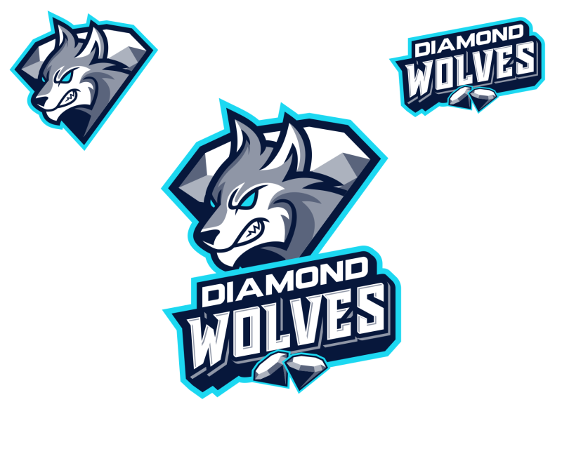 Logo Design entry 2756060 submitted by Digiti Minimi to the Logo Design for Diamond Wolves run by amywgreathouse@gmail.com