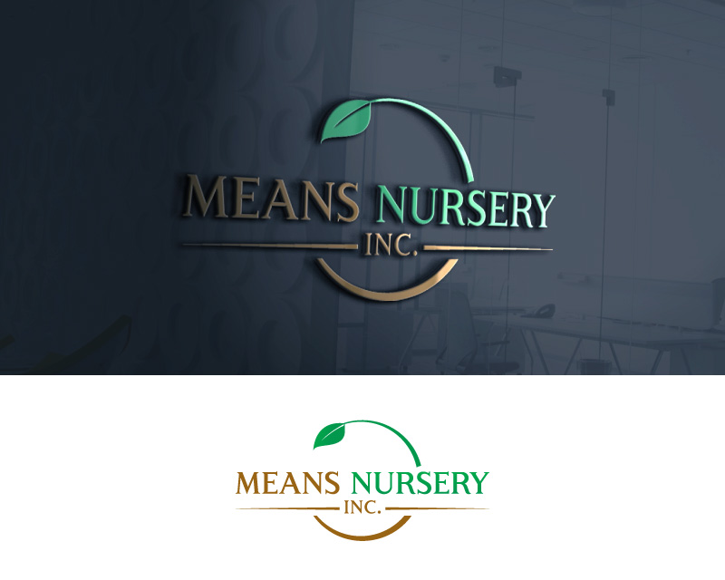 Logo Design entry 2749142 submitted by Rainbow.1 to the Logo Design for Means Nursery, Inc. run by Orenco