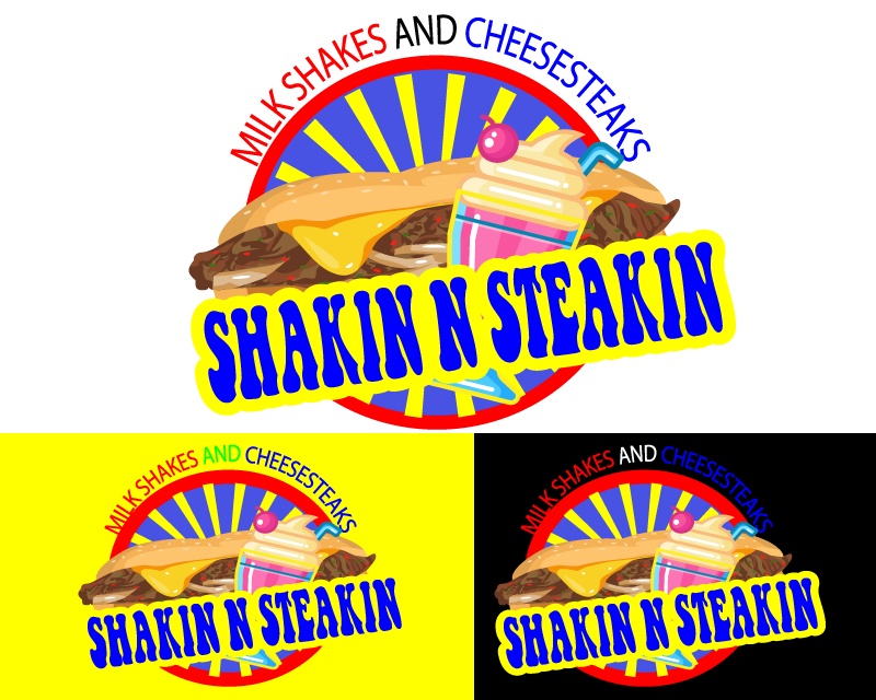 Logo Design entry 2759930 submitted by onlinegraphix to the Logo Design for 1. Shakin N Steakin.              or            2.  Havo's Hoagies run by Bayareafoodz