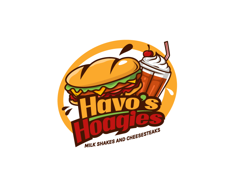 Logo Design entry 2759930 submitted by rachoud to the Logo Design for 1. Shakin N Steakin.              or            2.  Havo's Hoagies run by Bayareafoodz